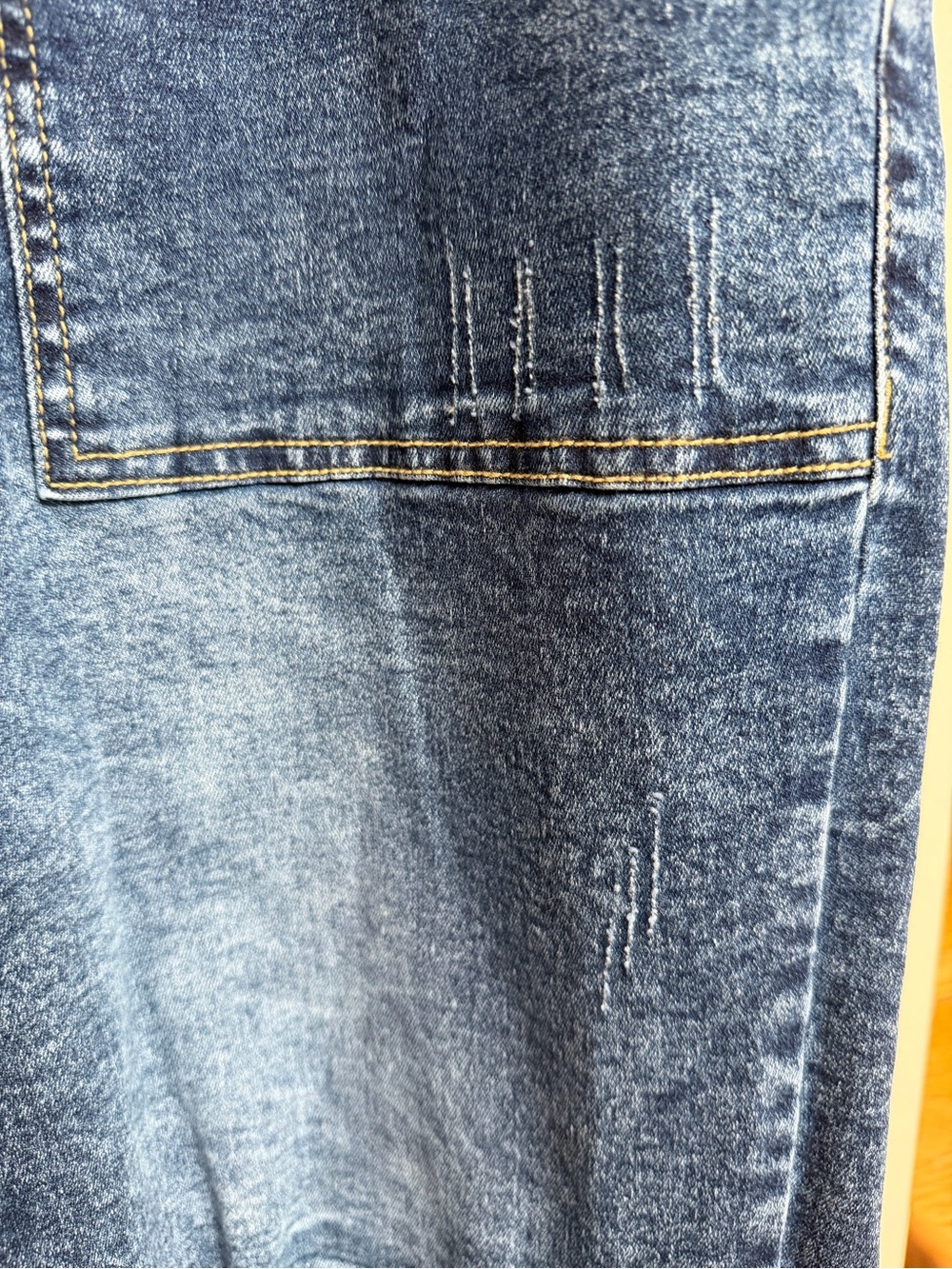 Metietila Pull On Distressed Blue Jeans NWT - Picture 3 of 11